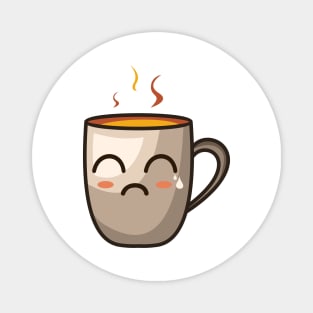 sad emoji coffe Magnet
